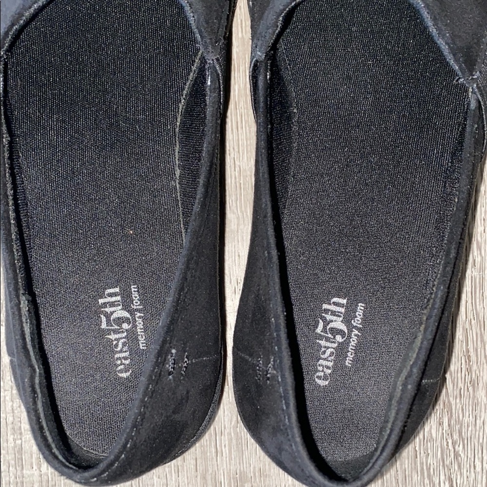 East 5th Memory Foam Black Slip-On Loafers Size 7.5 - Picture 3 of 7